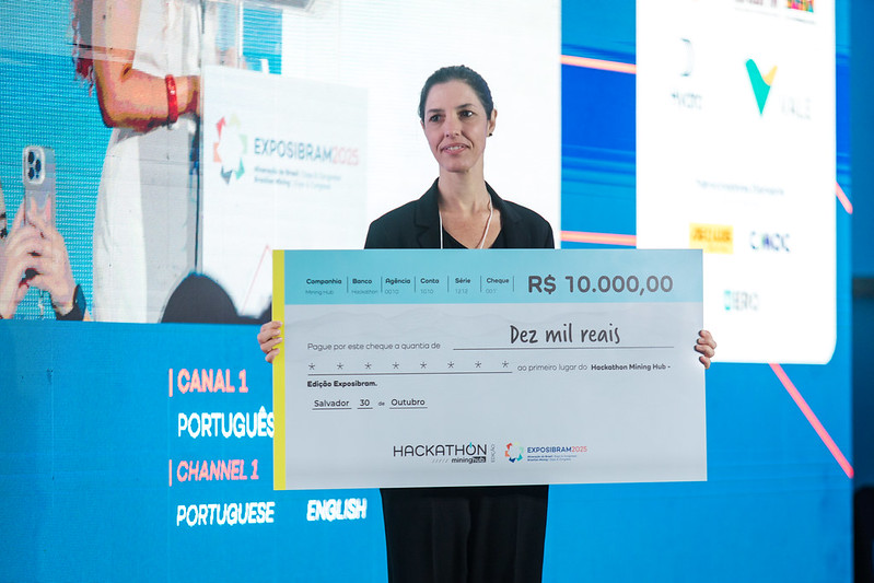 Criatividade e inovação marcam a premiação do Hackathon na EXPOSIBRAM 2025